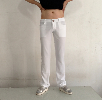 直筒夏季新款男长裤修身直脚半透明柔软薄款四边微弹力性感时尚潮-淘宝网 直筒夏季新款男长裤修身直脚半透明柔软薄款四边微弹力性感时尚潮-淘宝网