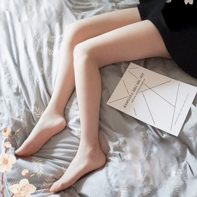 日系夏超薄款天鹅绒肤色少女美腿丝袜防勾丝超隐形哑光显白连裤袜-淘宝网