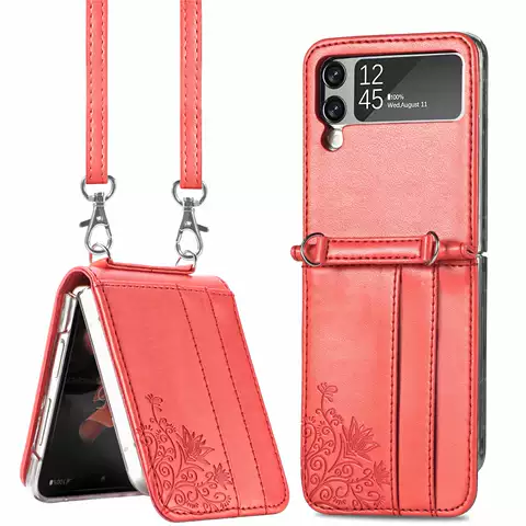 Cookies Galaxy Z Flip4 Phone Cases Covers Crossbody Lanyard Strap F7210Creative
