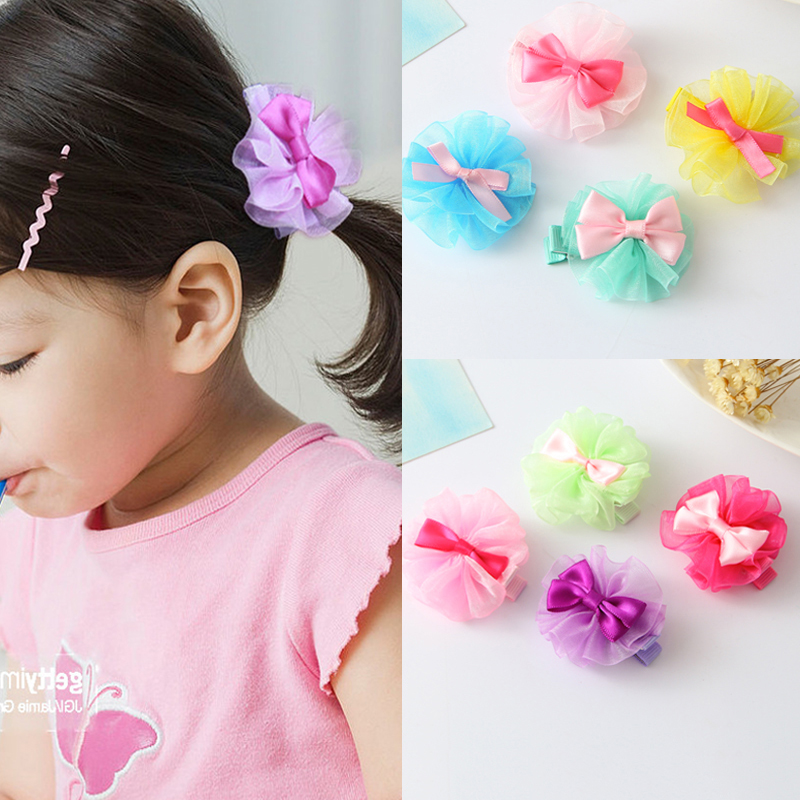 韓國飾品兒童發飾公主小孩可愛蝴蝶結發夾女童頭飾寶寶發卡邊夾
