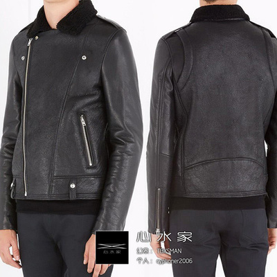 巴黎奢品 IRO REMY LEATHER 皮草皮毛一体时装机车皮衣夹克原