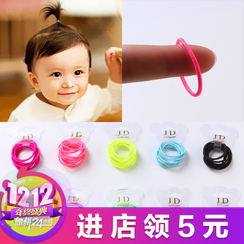 韓國兒童發飾手指粗小圈不傷發小號發圈嬰兒女童皮筋女童寶寶發繩