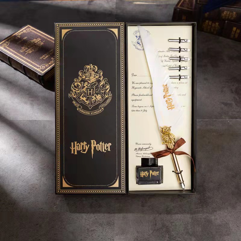 Harry Potter Feather Pen Set Heidewei Pen Water Pen Exquisite Gift Box Retro Birthday Gift Halloween