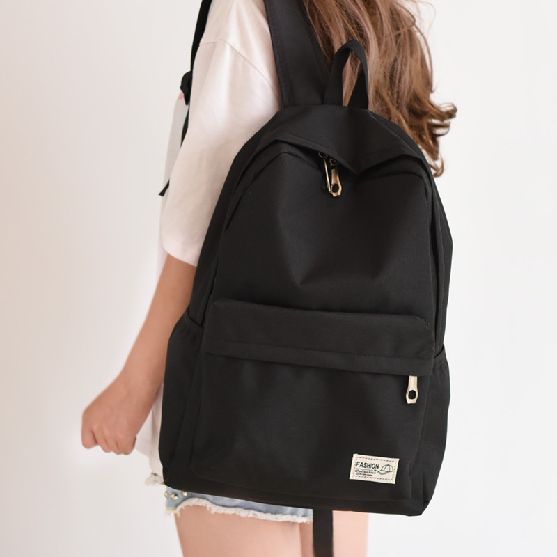 日繫韓版雙肩包女書包高中學生校園大容量簡約旅行男背包電腦包潮