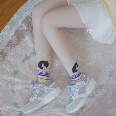 日系甜美大白兔奶糖条纹字母可爱学生袜女中筒潮流嘻哈街头运动袜-淘宝网 日系甜美大白兔奶糖条纹字母可爱学生袜女中筒潮流嘻哈街头运动袜-淘宝网