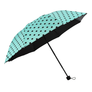羚羊早安特卖 晴雨伞春夏黑胶折叠防晒防紫外线清新碎花遮阳伞