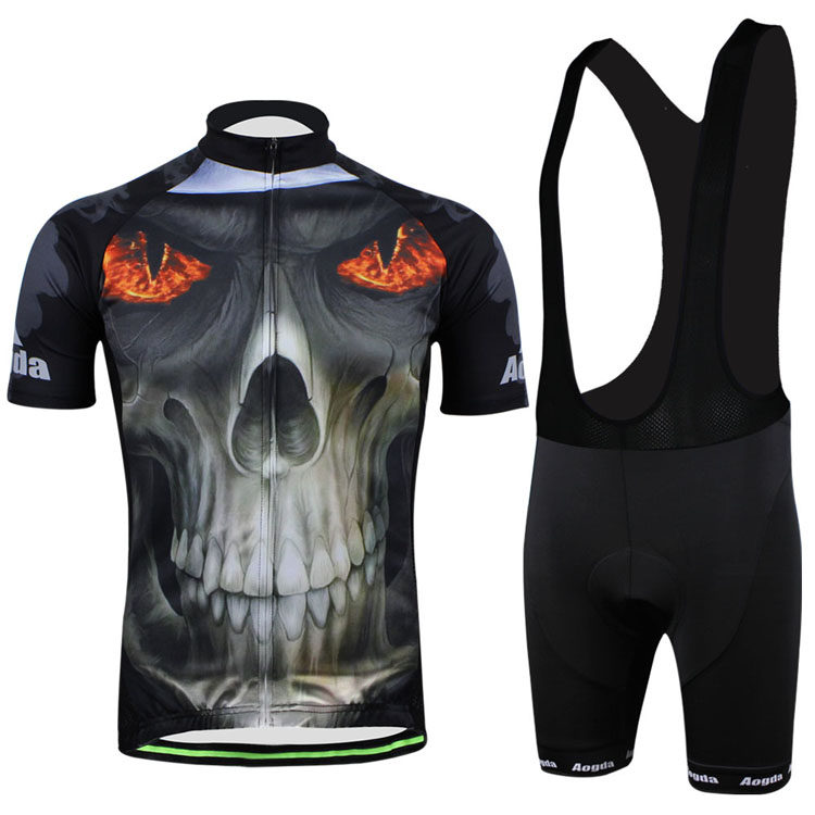 火眼骷髅背带短套装前面