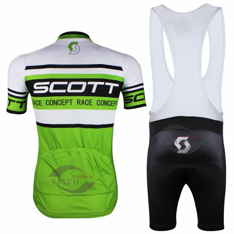  14SCOTT绿色背带短套装2