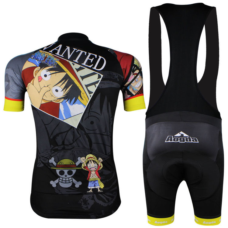 14路飞背带短套装背面