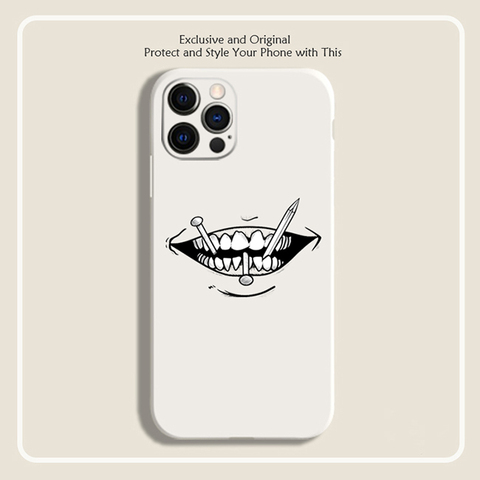 Souichi Tsujii Anime Nails In Teeth Silicone TPU 15, 14, 13, 12, 11 iPhone Case