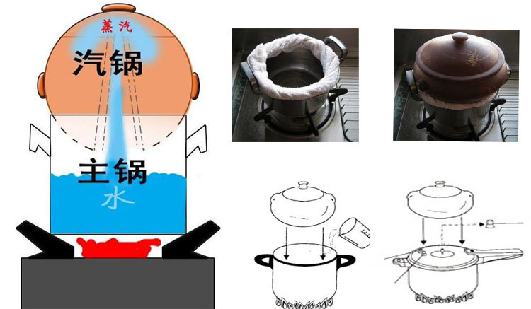 瑕疵特卖 品质保证 云南建水紫陶黑陶汽锅 汽锅鸡 炖汤锅