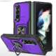 Galaxy Z Fold4 Phone Cases Covers Hybrid Tough Shockproof Metal Ring Finger Holder Kickstand Function