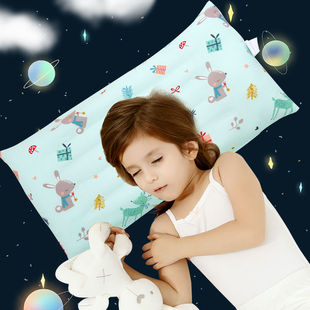 儿童枕头纯棉卡通宝宝小枕头婴儿四季枕套小孩幼儿园学生中大童