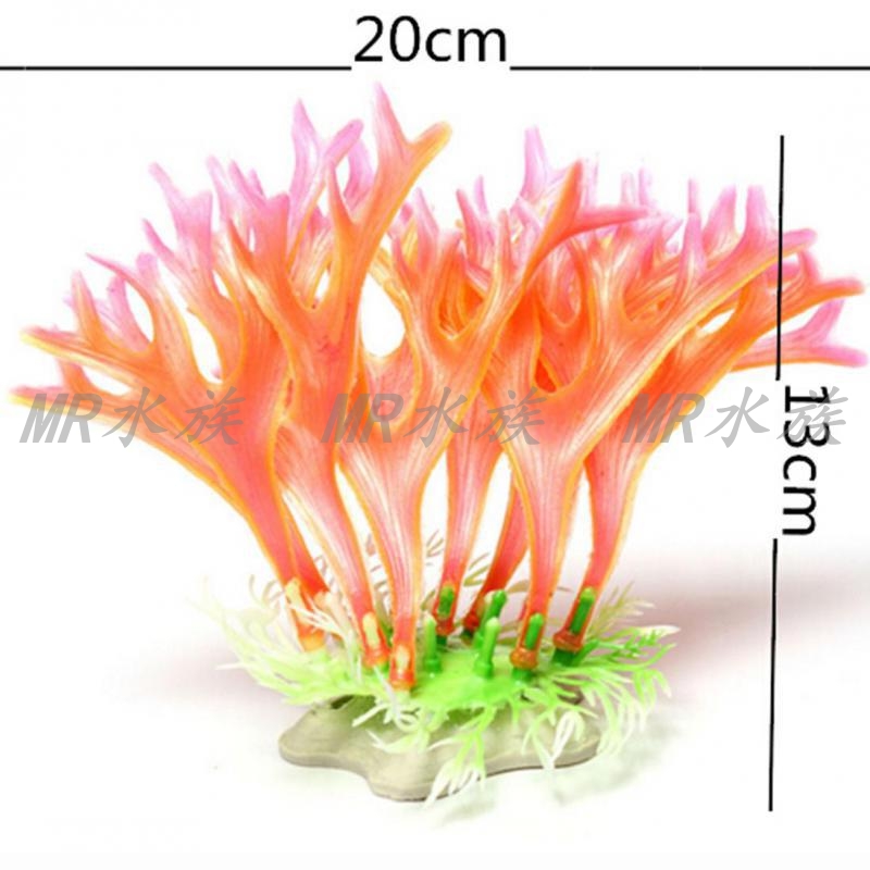 Fish Tank Landscape Simulation Aquatic Plants Pet Post Ornamental Plants Plastic Small Aquatic Plants Pink Antlers Small Coral