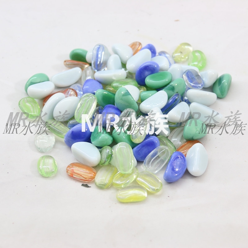 Crystal Stone Micro Glass Bead Blue Light Stone Fish Tank Aquarium Landscaping Decorations Various Colors Fluorescent Stone Buy Two Get One Free Free Shipping