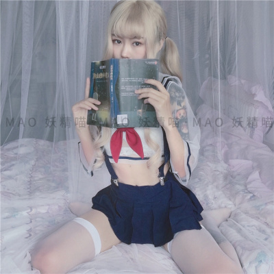 妖精喵:日系甜美学生妹海军风短百褶裙性感内衣女主播套装诱惑-淘宝网 妖精喵:日系甜美学生妹海军风短百褶裙性感内衣女主播套装诱惑-淘宝网