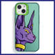 Egyption Purple Cat Phone Cases Covers   Laser Gradient iPhone 15, iPhone 14, iPhone 13, iPhone 12