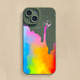 Rainbow Paint Bucket In Sky Illustration New Phone Cases Covers Matte Silicone TPU iPhone 15, iPhone 14, iPhone 13, iPhone 12, iPhone 11