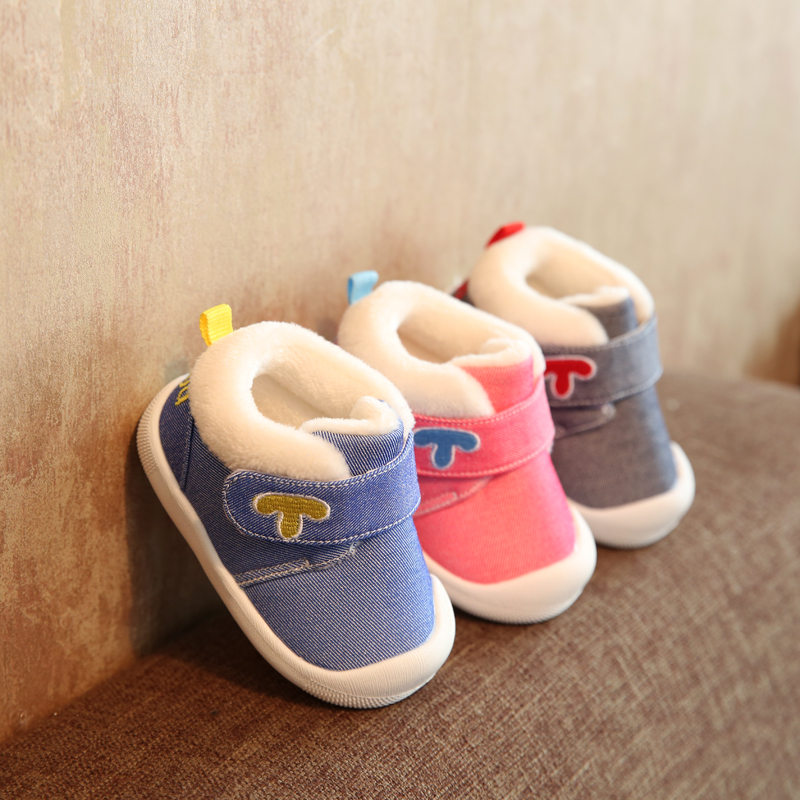 鼕款寶寶棉鞋0-1-2歲3男童鞋女嬰兒棉鞋保暖鞋加絨軟底學步鞋加厚