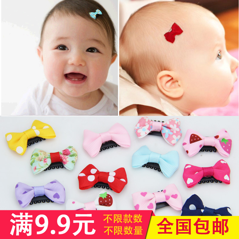 韓國兒童發飾品可愛小發卡嬰兒夾子少發量發夾女童寶寶安全夾頭飾