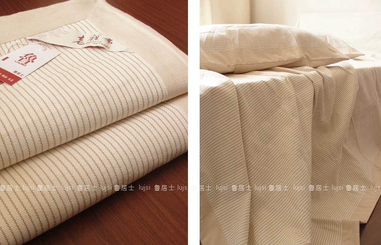 100% cotton cũ vải thô / chăn bốn mùa dày ba mảnh điều hòa ban đầu chỗ ngồi thoáng khí thấm mồ hôi - Thảm mùa hè