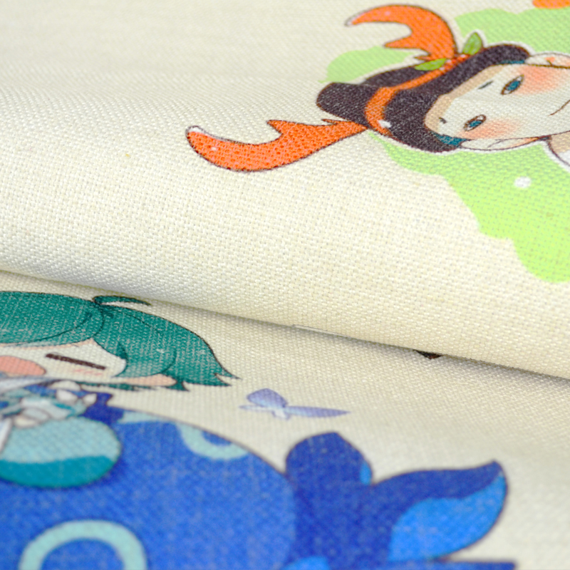 tour king glory surrounding bedroom curtain cotton and linen curtain study partition curtain half curtain cloth art li bai han xin