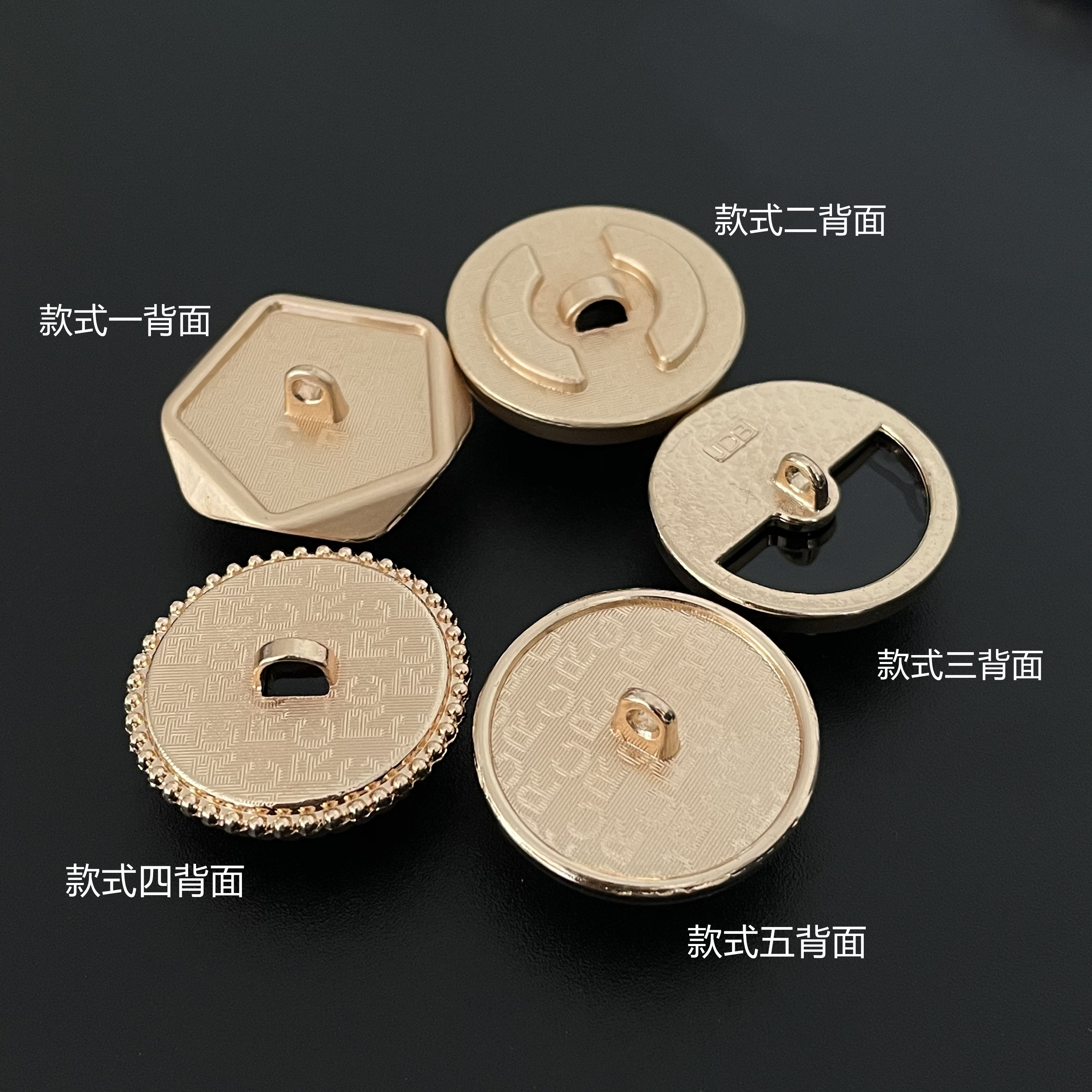Classic Style round Acrylic Metal Combination High Leg Button Vintage Shell Sweater Trench Coat Clothes Hand Sewing Button