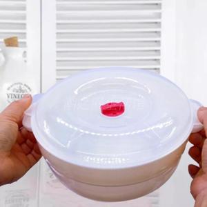 包邮微波炉饭盒塑料大容量圆形带盖保鲜盒汤锅食堂便当盒泡面碗
