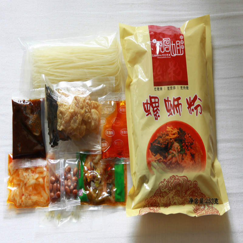广西柳州螺丝粉凤姐螺蛳粉丝真空速食方便面袋装米线3袋 包邮