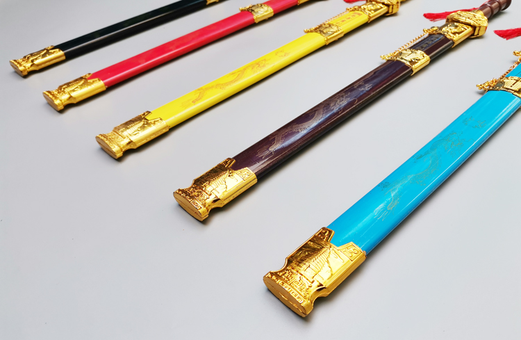 children toy sword shots day with scabbard tu performing props COS wooden bamboo sword plastic bag mail