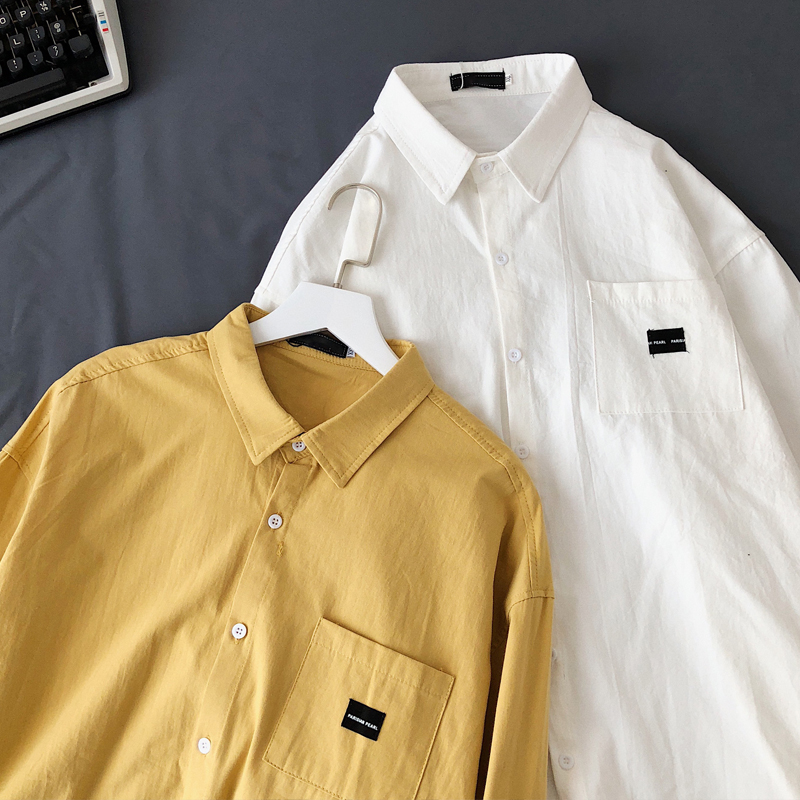 chemise à manches longues pour hommes shirt de l'été 2019 nouvelle version coréenne de la tendance casual froc avec manches courtes veste de vêtements d'été pouces shirt chemise à manches longues pour hommes shirt de l'été 2019 nouvelle version coréenne de la tendance casual froc avec manches courtes veste de vêtements d'été pouces shirt