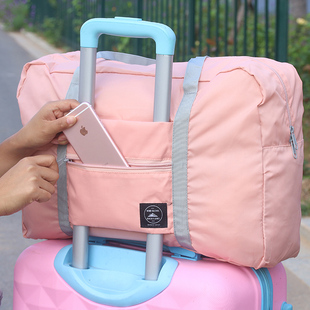 旅行包拉杆包手提行李袋行李包大容量短途单肩包女折叠袋子收纳袋