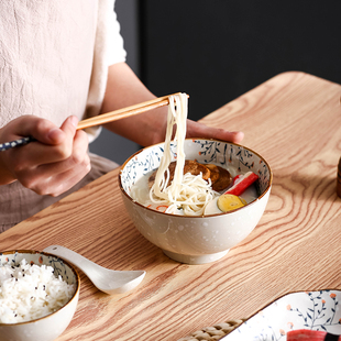 碗碟套装家用日式餐具陶瓷碗盘筷子吃饭创意个性复古vintage餐具
