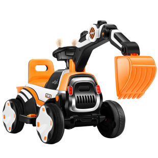 儿童电动挖掘机玩具车可坐可骑工程车大号挖土机1-5岁滑行车童车