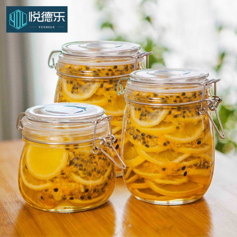 密封罐玻璃瓶带盖家用食品储物罐腌制瓶子泡图片_5