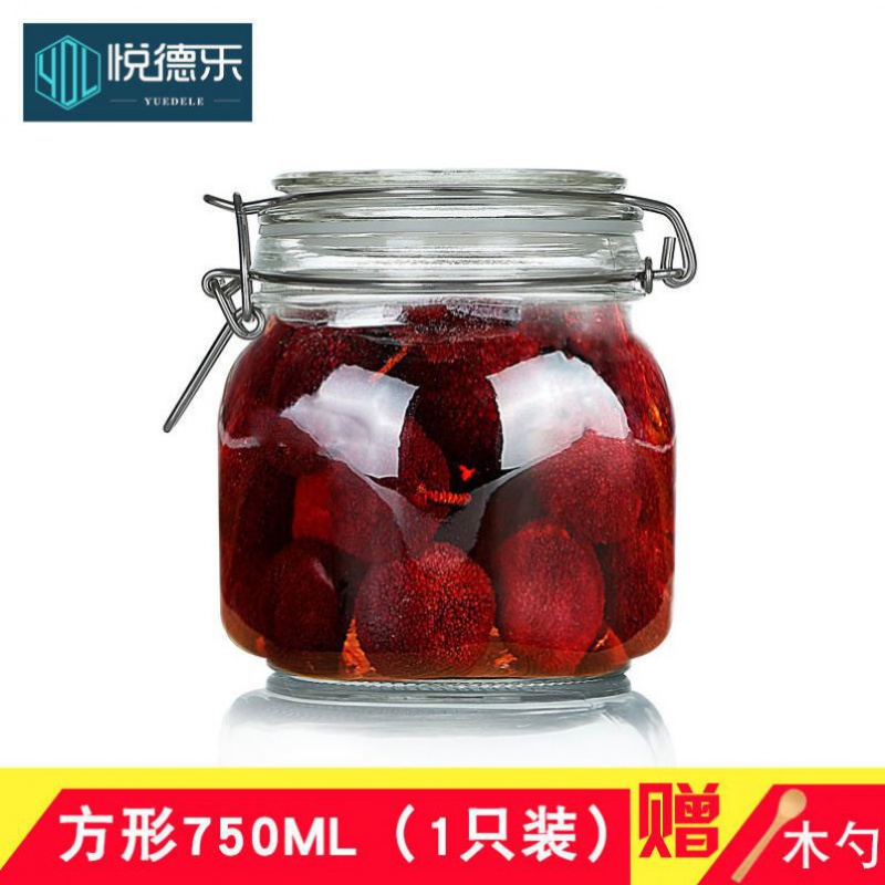 密封罐玻璃瓶带盖家用食品储物罐腌制瓶子泡图片_2