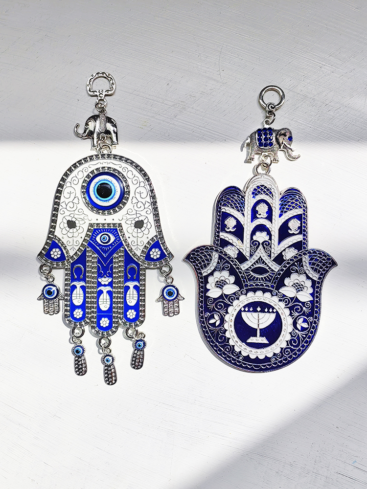 Turkey Export Blue Eyes Palm Ethnic Style Decoration Safe Living Room Car Wall Pendant | Creative Personalized Gifts