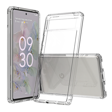 Acrylic Transparent Clear Tough Shockproof 7, 7 Pro, 6, 6 Pro Google Pixel Phone Case