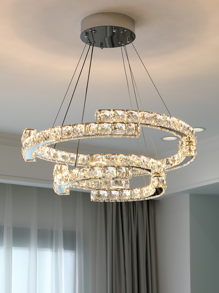 Living Room Chandelier Light Luxury Crystal Post-Modern Warm Master Bedroom Chandelier Nordic 2023 New Style Atmospheric Restaurant Lamps