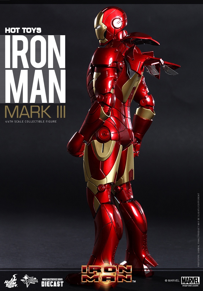 【预订】hottoys ht 合金钢铁侠 mk3 iron man 压铸合金