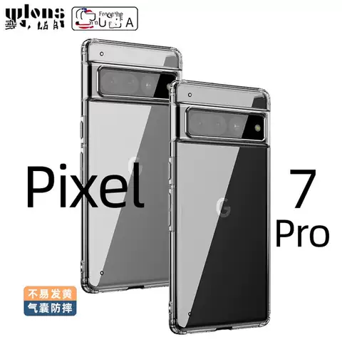 Phone Cases Covers Transparent Clear Minimal Airbag 4 Corner Shock Absorbing Tough Shockproof  Google Pixel 7, Google Pixel 7 Pro,