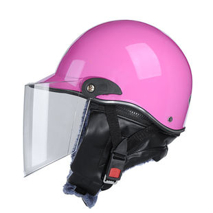 电动摩托车头盔男女四季通用冬季保暖围脖防雾头盔电瓶车安全帽