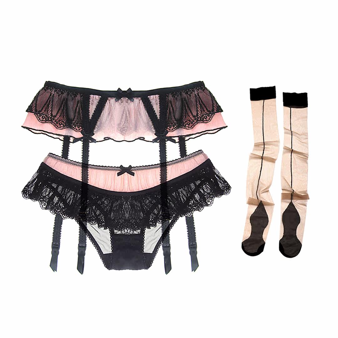 Пояс для чулок и трусики Флирт купить со скидкой в секс шопе  Женское белье, одежда  Пояса для чулок, подвязки