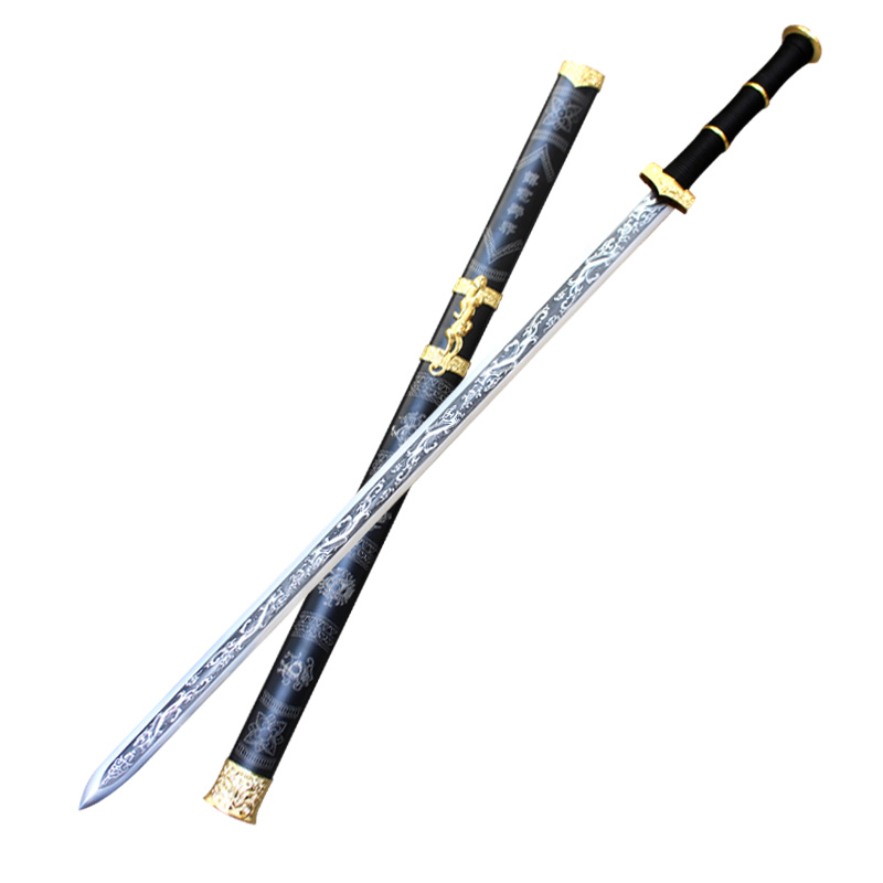 eight longquan ysm manganese steel surface han jian sword DLC qin town curtilage sword knife self-defense long sword is not edged usually