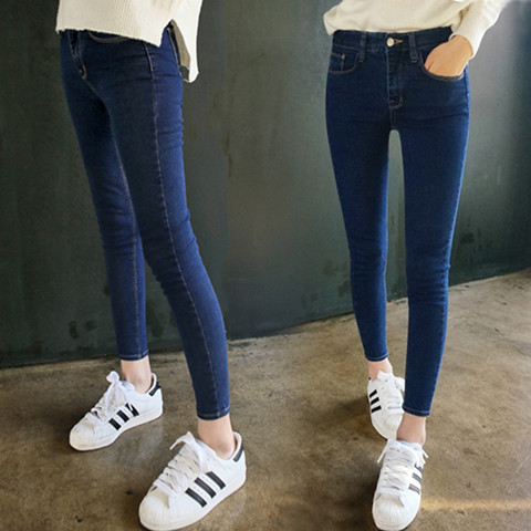 春夏季韓版牛仔鉛筆短褲哈倫褲女裝修身顯瘦女連身衣褲兩件套裝潮