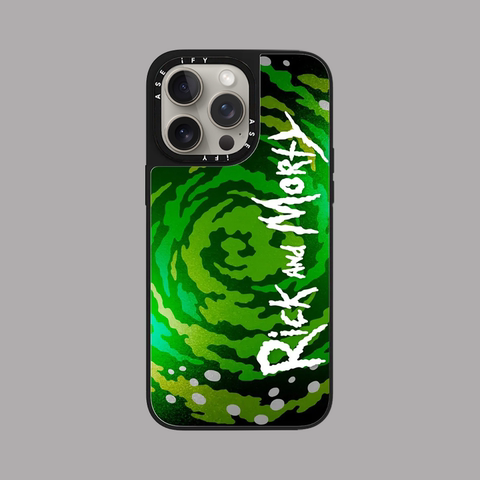 Rick And Morty Mirror MagSafe 15, 14, 13 iPhone Case
