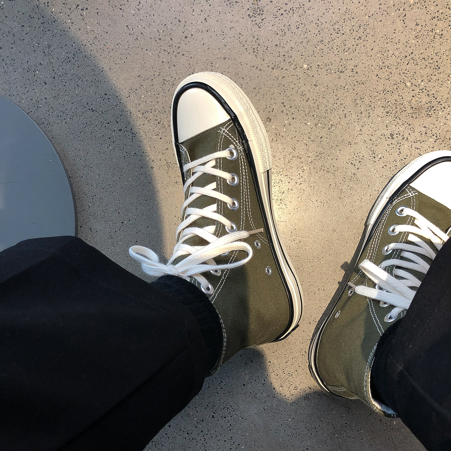 forêt de première référence chic chaussures de toile vert olive années 1970 high top rétro classique coréen ulzzang rue battre chaussures femmes forêt de première référence chic chaussures de toile vert olive années 1970 high top rétro classique coréen ulzzang rue battre chaussures femmes
