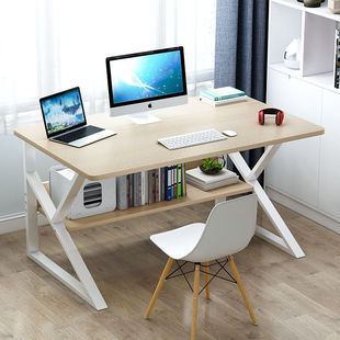 书桌简约现代家用电脑桌台式办公桌简易小学生写字桌子卧室学习桌