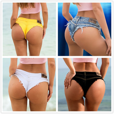 性感修身显瘦包臀低腰牛仔裤齐小短裤破洞百搭超短裤女夏新款热裤-淘宝网