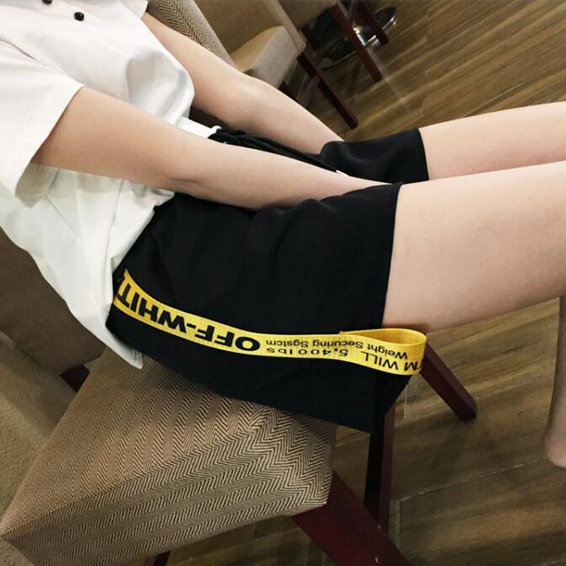 韓國ulzzang原宿bf風夏季新品燈芯絨開叉寬松熱褲短褲五分褲女潮